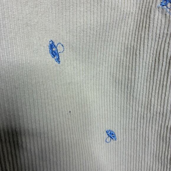 Pacsun Micro Embroidered Mushroom Cream Corduroy 90's Boyfriend Pants 24 - Picture 6 of 10